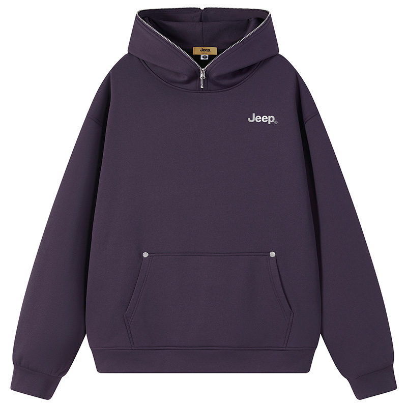 

Толстовка Unisex Hooded Thickened Regular Jeep, фиолетовый