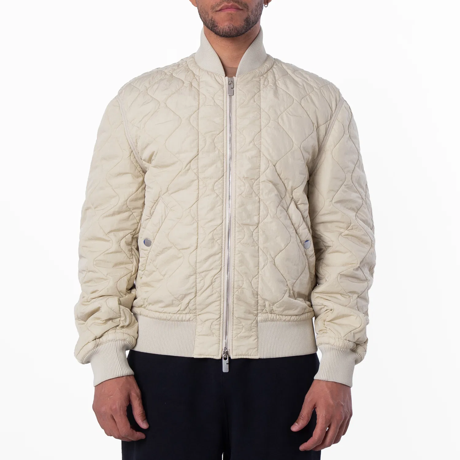 Куртка-бомбер стеганая нейлоновая Quilted Nylon Bomber Jacket Burberry, Soap