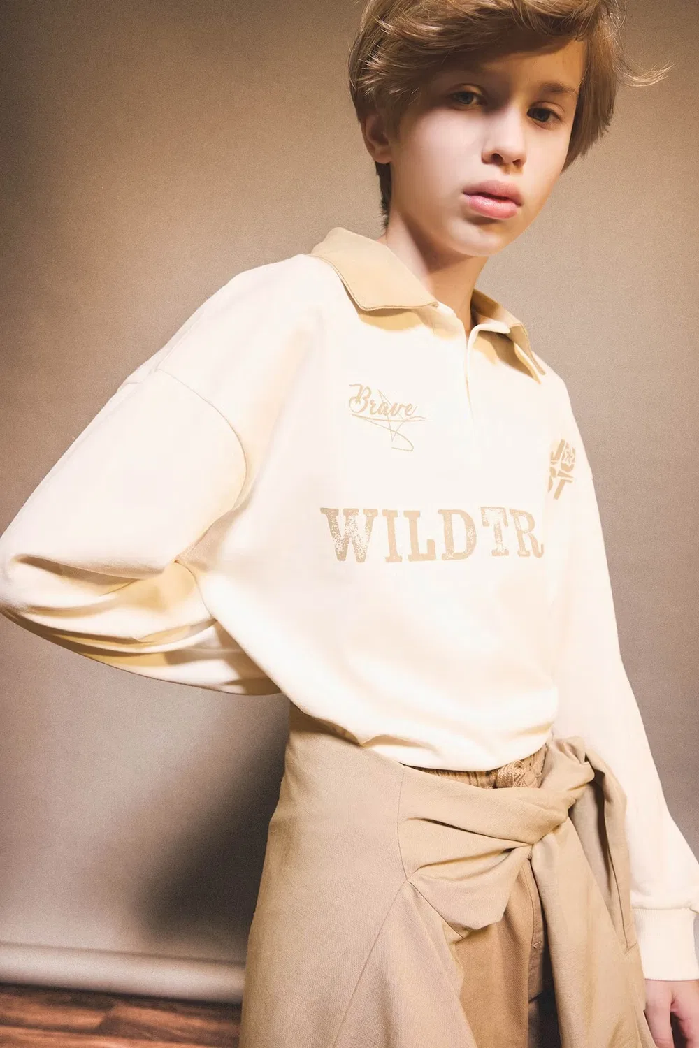 Футболка оверсайз с принтом поло Manuel Defacto, белый