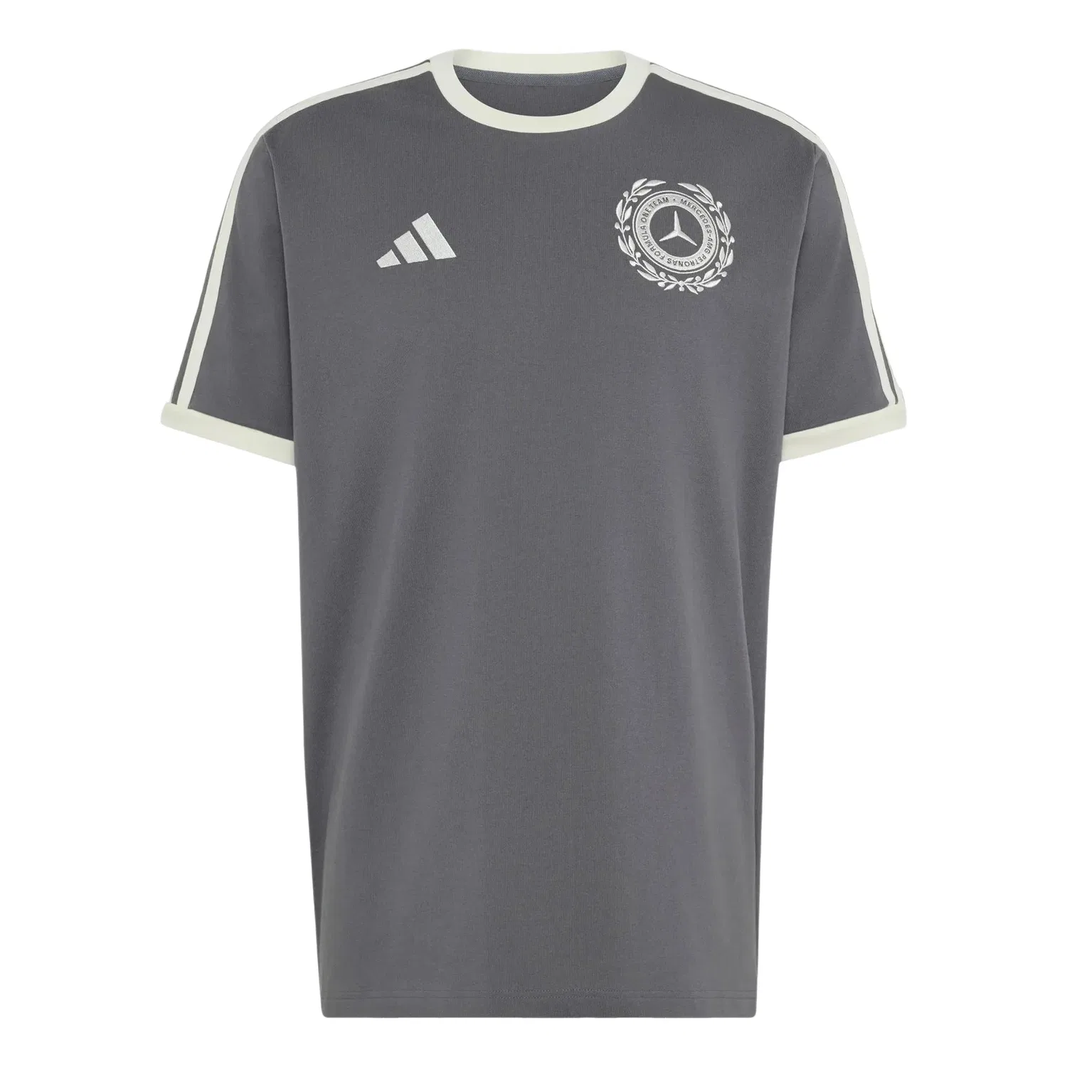 Мужская футболка с принтом Adidas x Mercedes AMG Petronas Formula 1 Team Silver Arrows Icon T-Shirt, серый