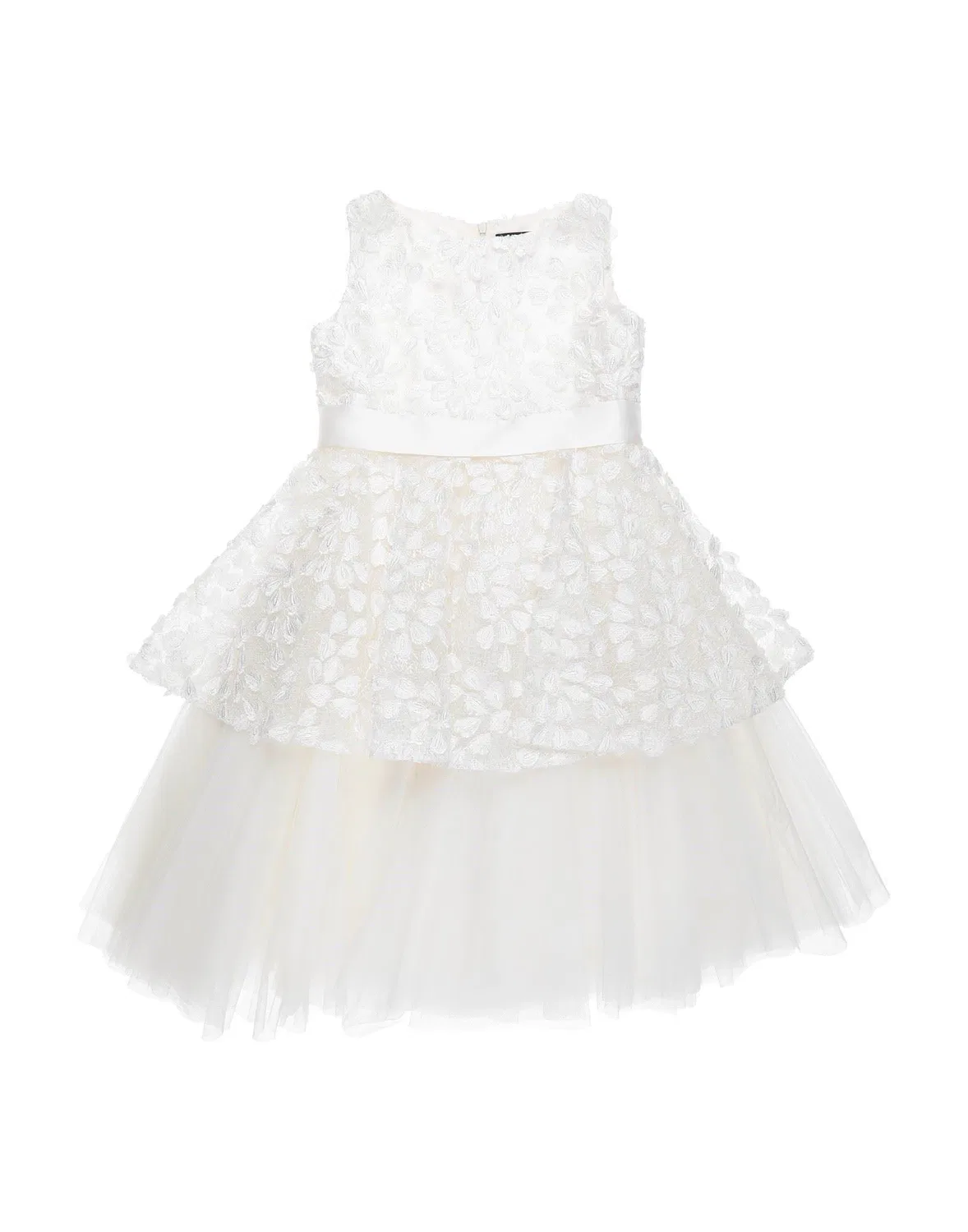 Детское платье для девочек кружевное Giuseppe Papini, белый