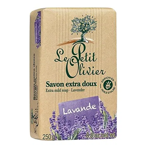 Мыло туалетное с лавандой Le Petit Olivier, 4×250 г