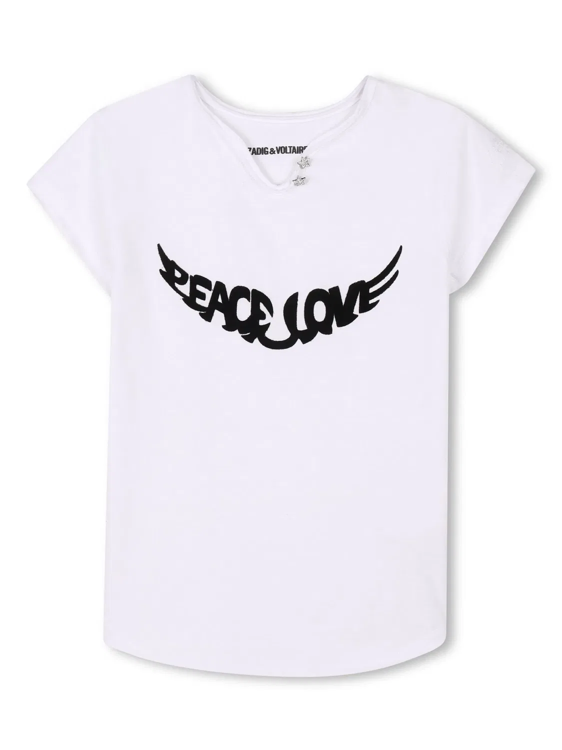 Футболка с принтом слогана Zadig&Voltaire, белый