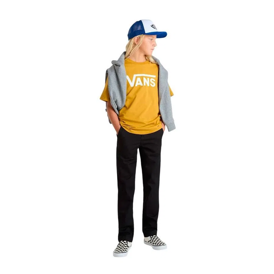 Детская футболка с коротким рукавом Vans VN000IVFBL21, Цвет Gelb — фото 4