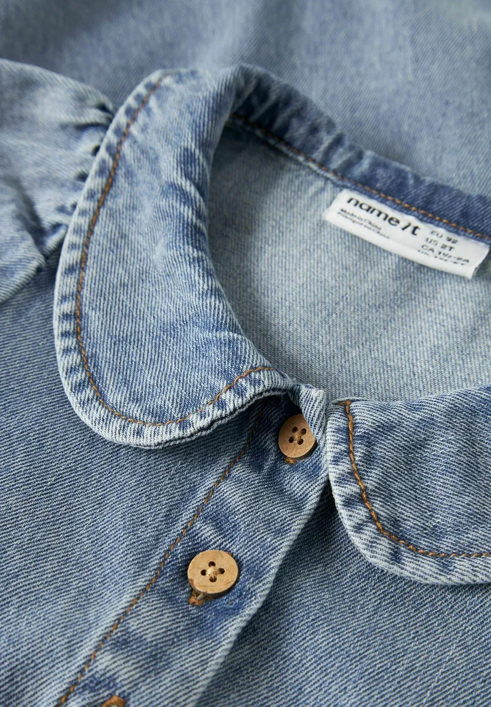 Джинсовое платье свободного кроя - джинсовое платье Name It, Medium Blue Denim — фото 3