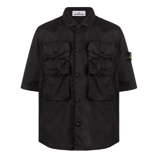

Рубашка garment dyed shirt 'black' Stone Island, черный