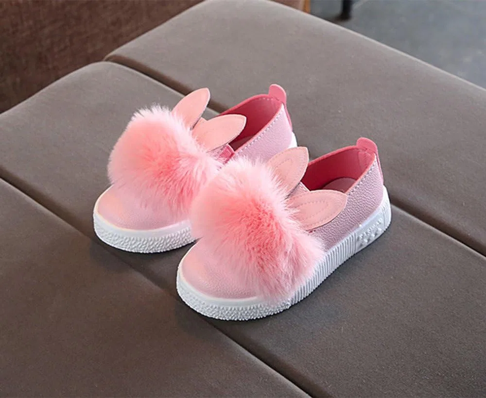 Детские кроссовки для девочек с принтом кролика, модель Cute Bunny, бренд, Pink — фото 3