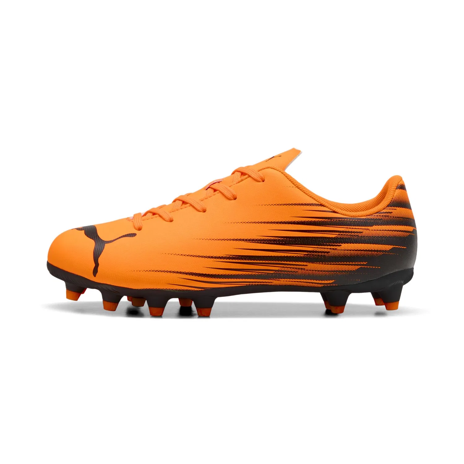 Детские бутсы для мальчиков с длинным рукавом Attacanto Firm, Artificial Ground Soccer Cleats PUMA, Heat Fire Black Ah25