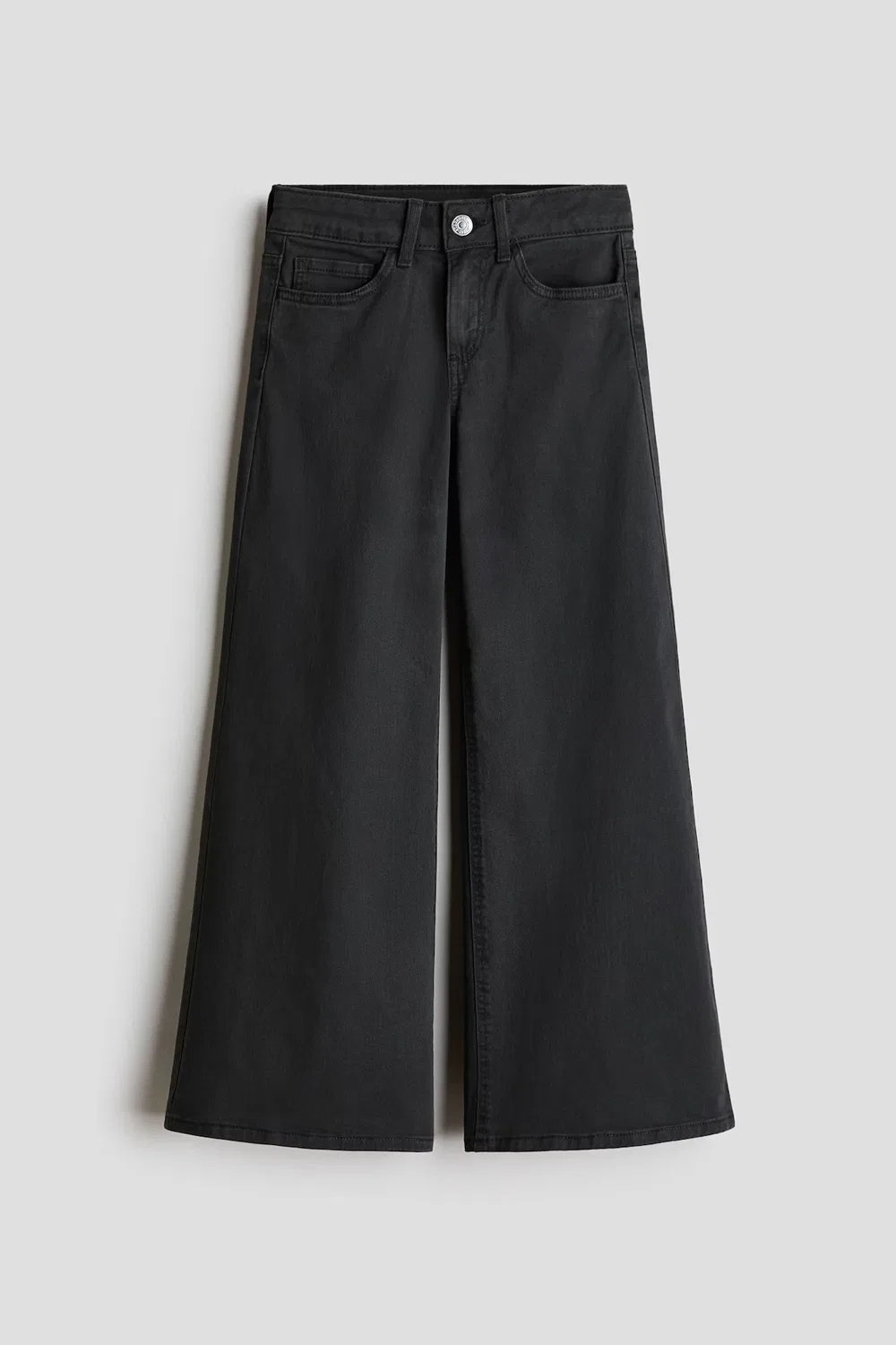 Широкие брюки из саржи H&M, Dunkelgrau