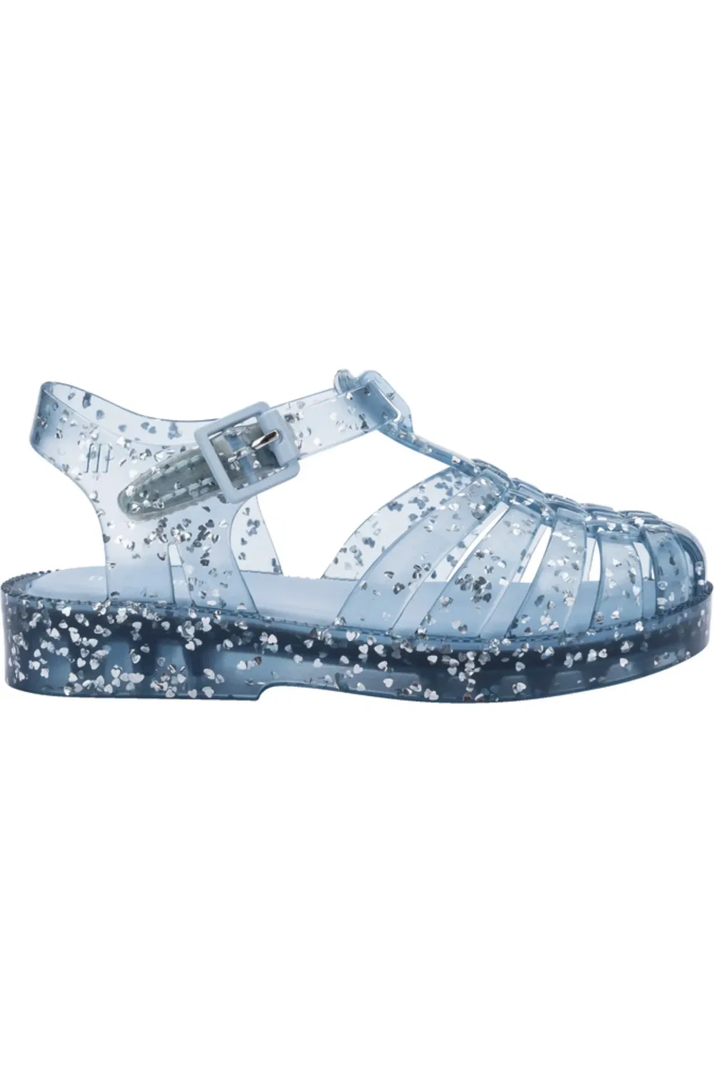 Сандалии детские рыбацкие с блестками Possession Mini Melissa, Glitter Blue — фото 2