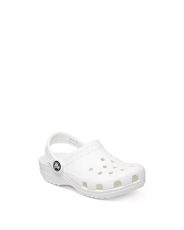 Детские сабо для девочек с перфорацией Classic Clogs Crocs, белый