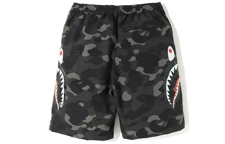 Детские шорты с принтом акулы A BATHING APE — фото 3