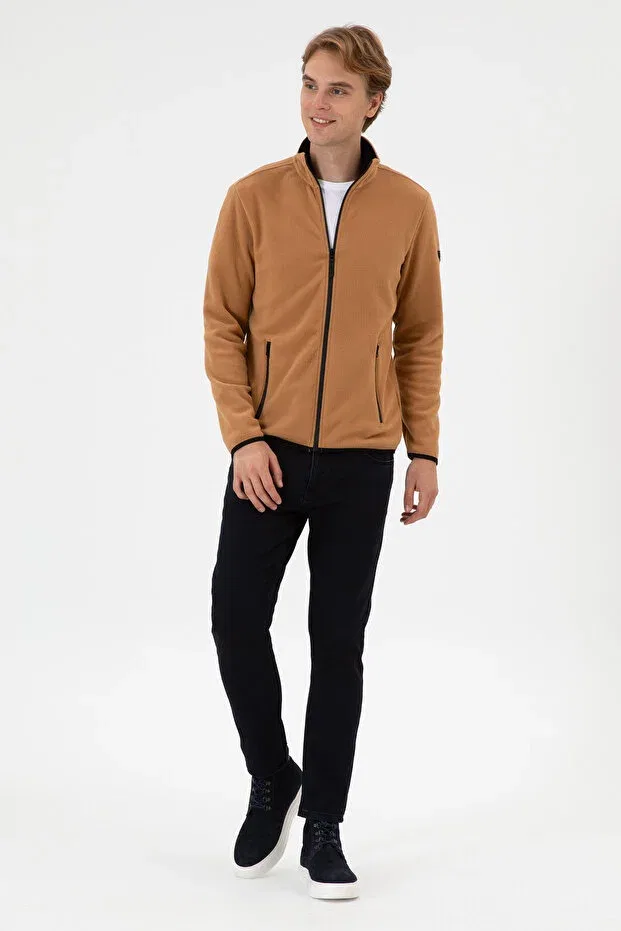 Мужской кардиган из флиса с воротником-стойкой U.S. Polo Assn., Multicolor — фото 4