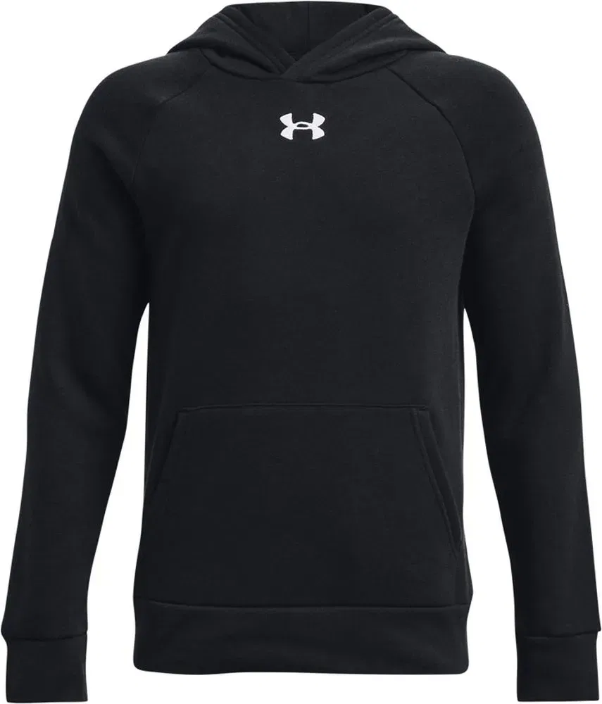 Худи детское с капюшоном UA Rival Fleece Under Armour, черный