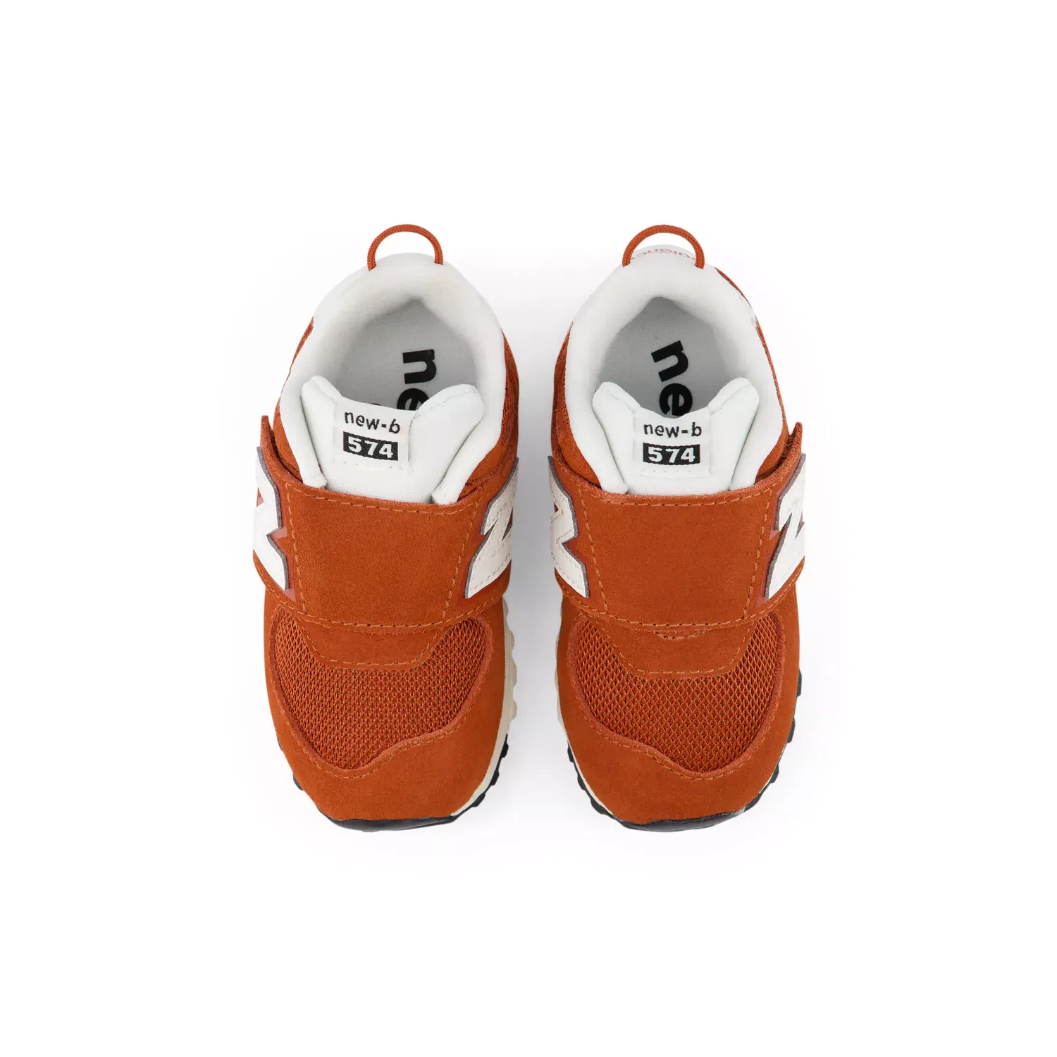 Детские кроссовки с застежкой-велкро 574 New-B Hook & Loop New Balance, Maple with sea salt — фото 4
