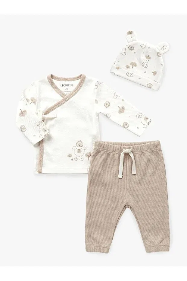 Детский комплект одежды для новорожденных хлопковый Good Friends Newborn Set Joriens Little, Ecru