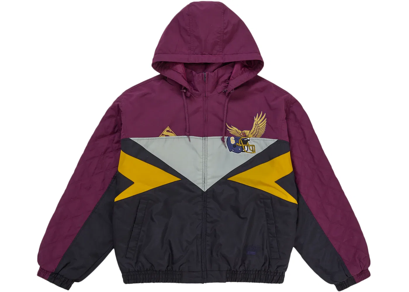 Мужская куртка-стадион с разрезом Jacket Supreme, Purple