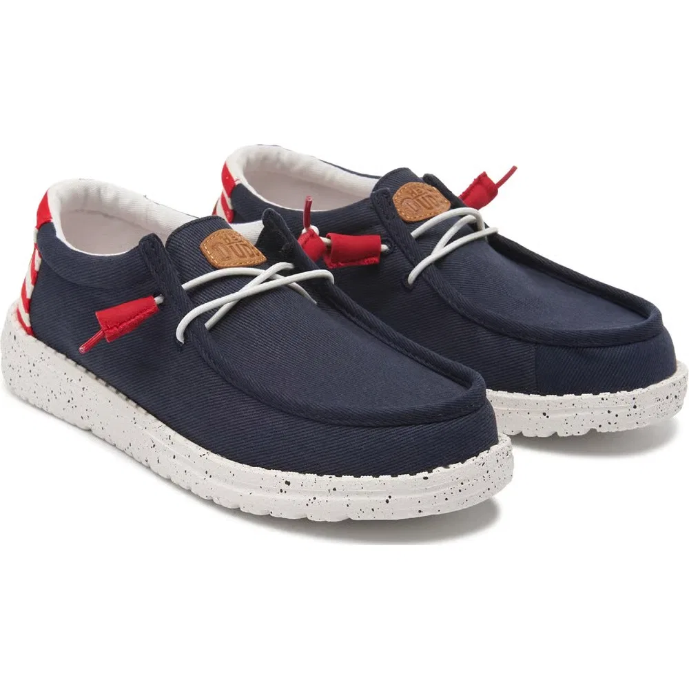Детские слипоны Wally Heydude, Navy American Flag