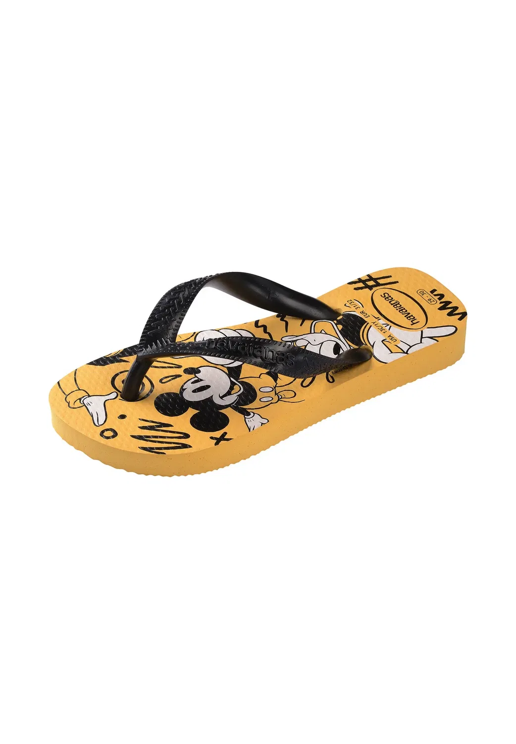 Детские унисекс тапочки для бассейна Disney Havaianas, Yellow — фото 2