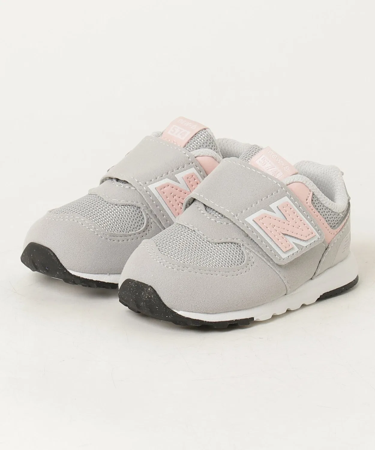 Детские кроссовки с липучками 574 NEW-B Hook & Loop New Balance, Pink — фото 3