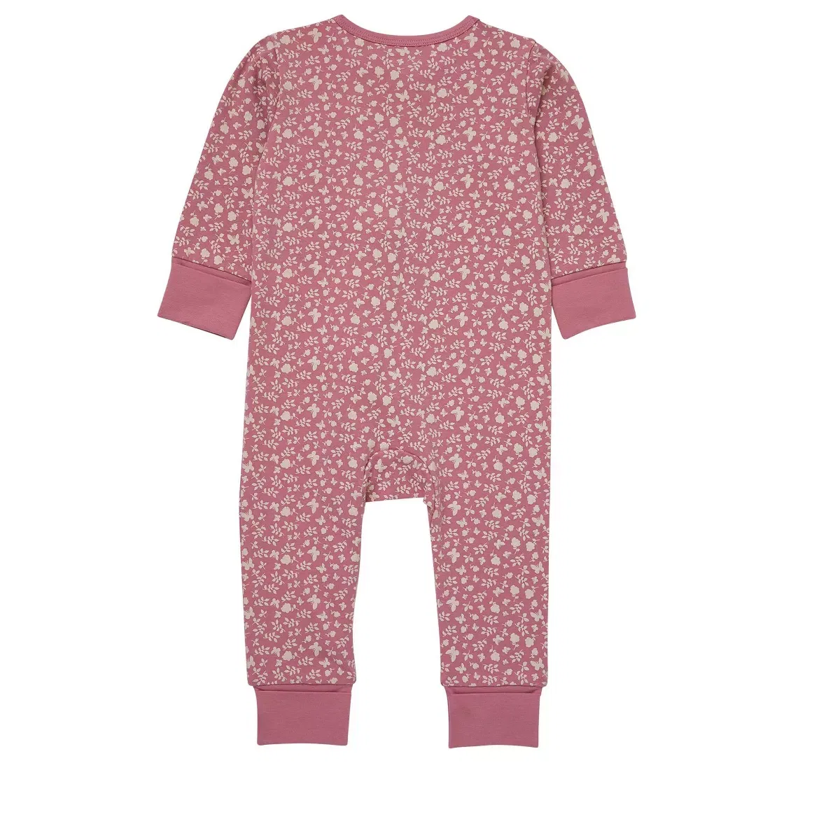 Детский боди-комбинезон с длинным рукавом Sleep N' Play Hanes, Pink Butterflies — фото 2