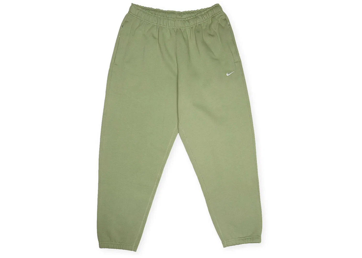 Мужские штаны с принтом Nike NRG Solo Swoosh Fleece Pants, Oil Green/White