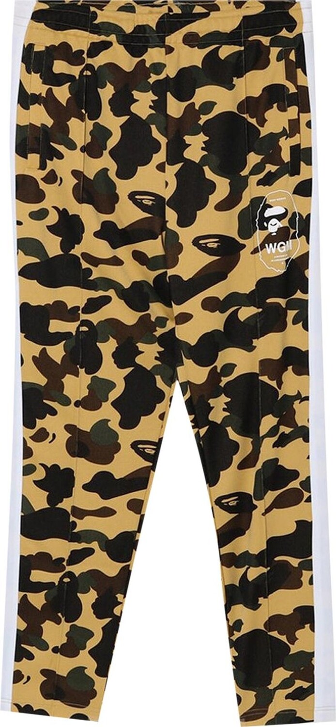 

Брюки BAPE 1st Camo Line Jersey Pants 'Yellow', желтый
