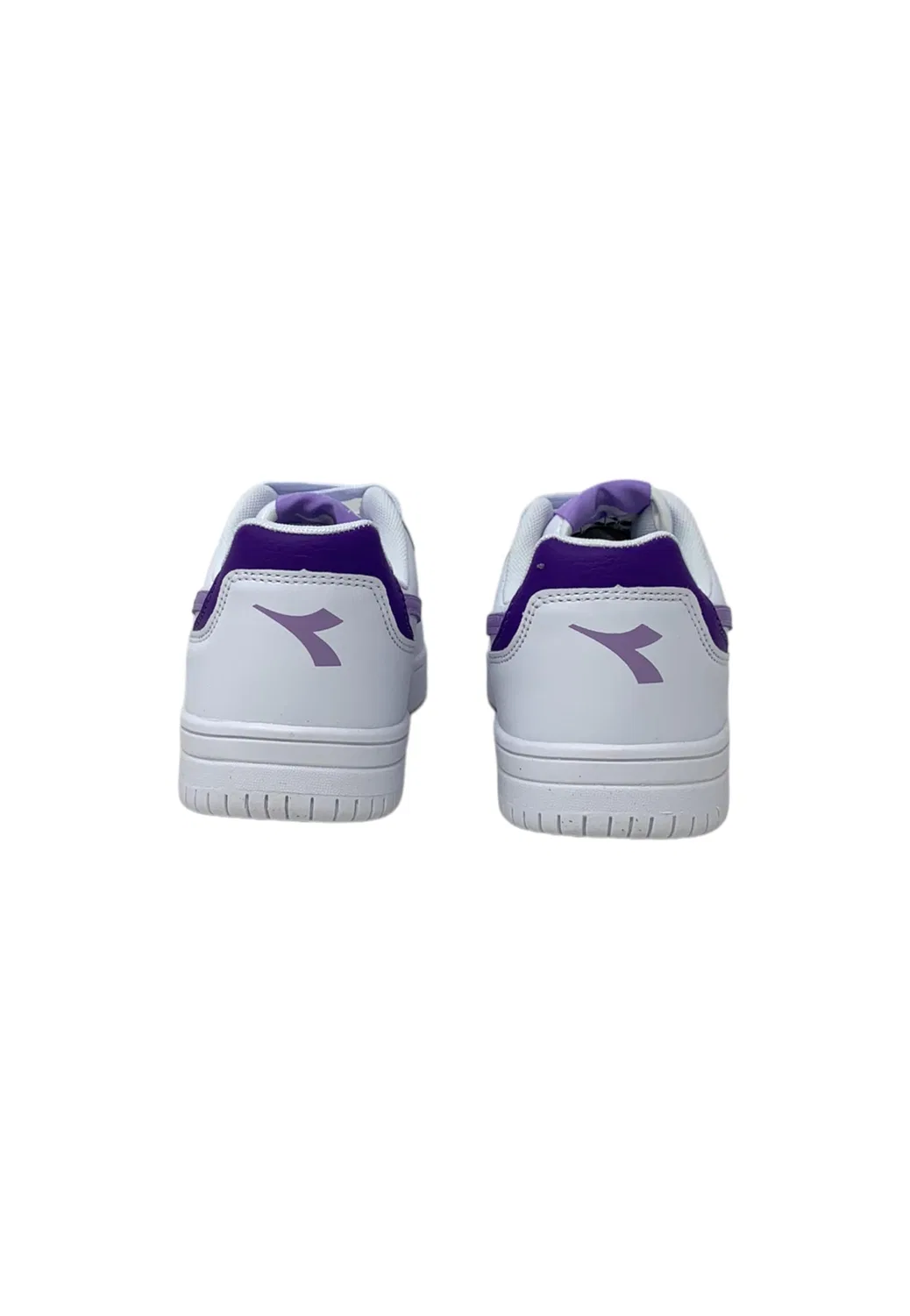 Детские кроссовки для мальчиков и девочек с принтом Raptor Low GS Diadora, D0683 Wht Purple Rose Passion Flower — фото 4