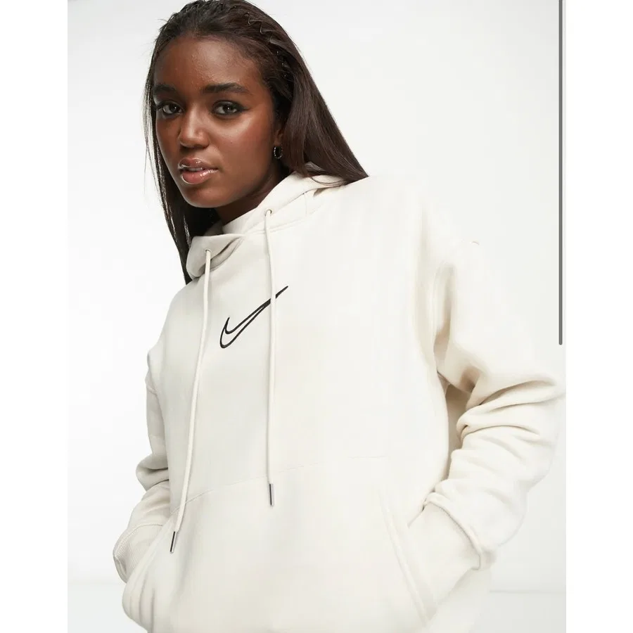 Женский худи оверсайз с капюшоном из флиса Sportswear Phoenix Fleece Nike, Кремовый