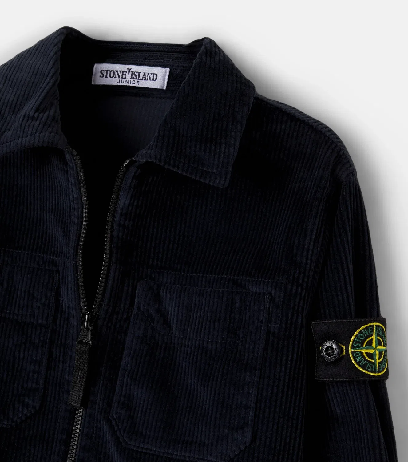 Куртка из вельвета Stone Island Junior, синий — фото 4