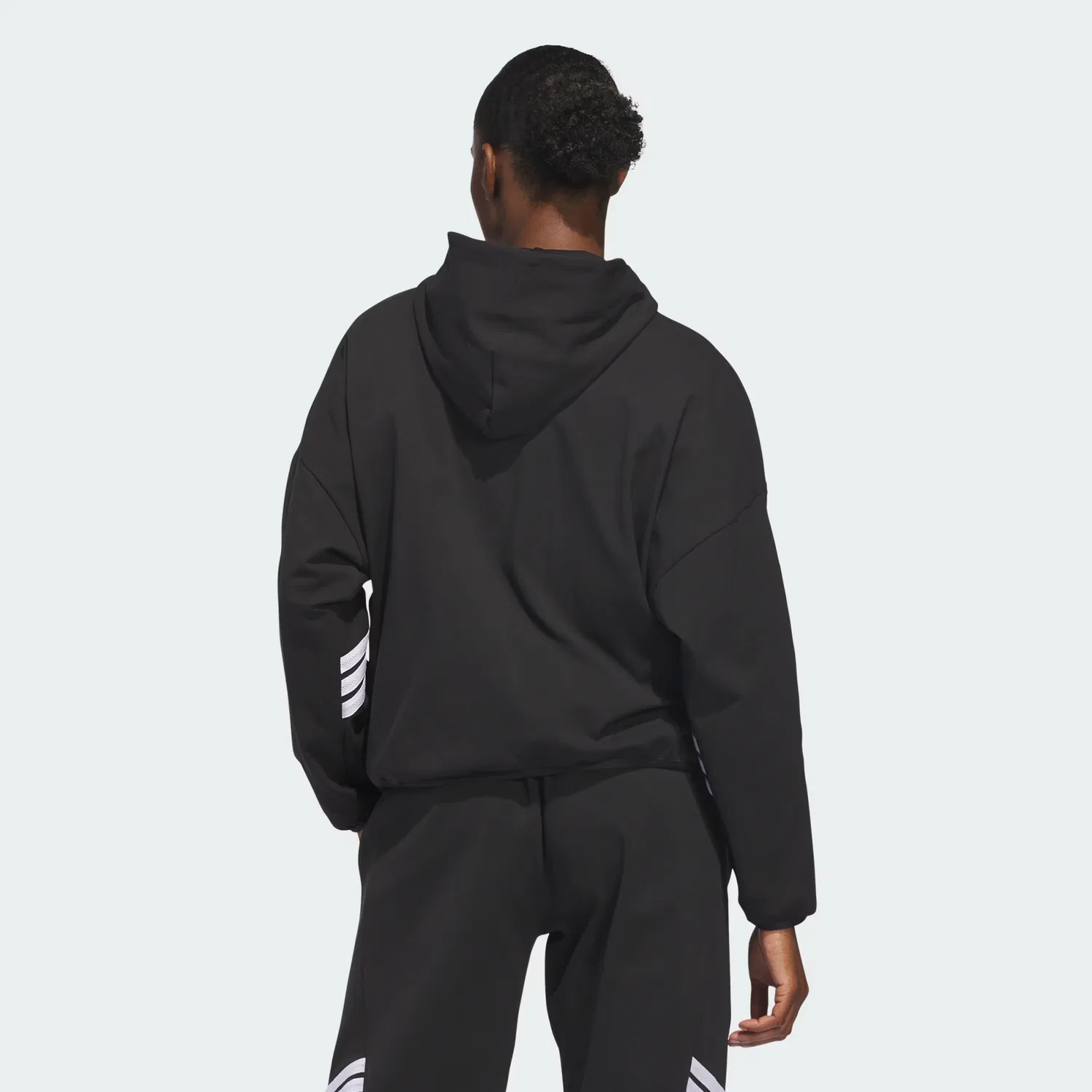 Женская толстовка на молнии Crazy Warm Fleece Adidas Performance, черный — фото 2