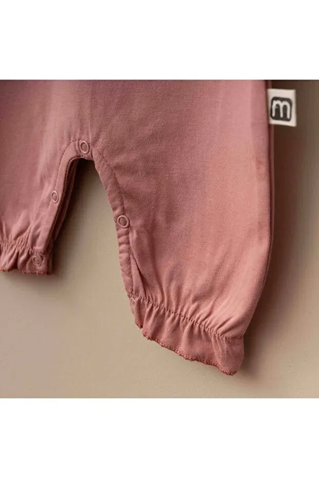 Детский комбинезон для девочек хлопковый Minimus, Dried Rose — фото 4