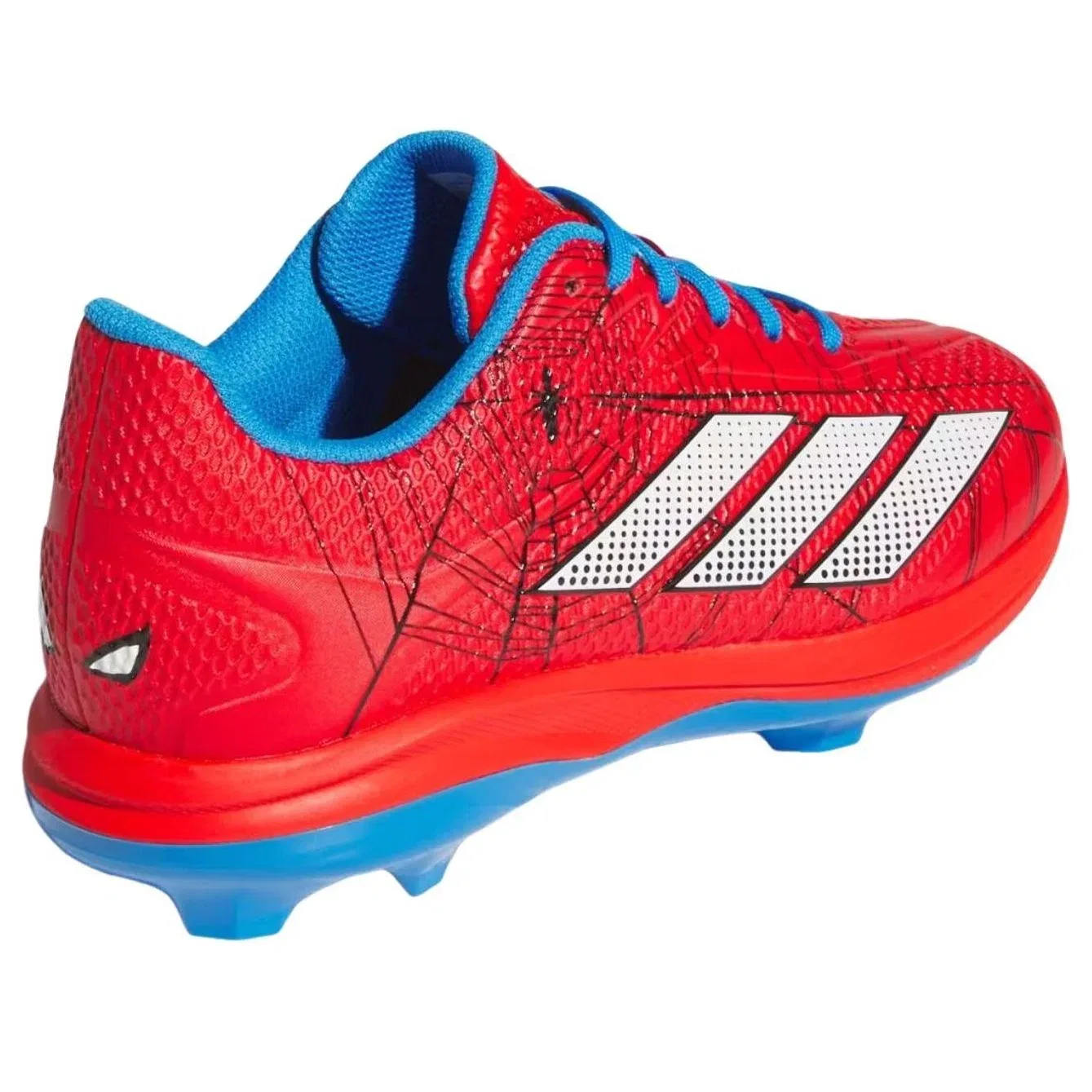 Детские футбольные бутсы с принтом Spider-Man Adidas Adizero Electric, красный — фото 3