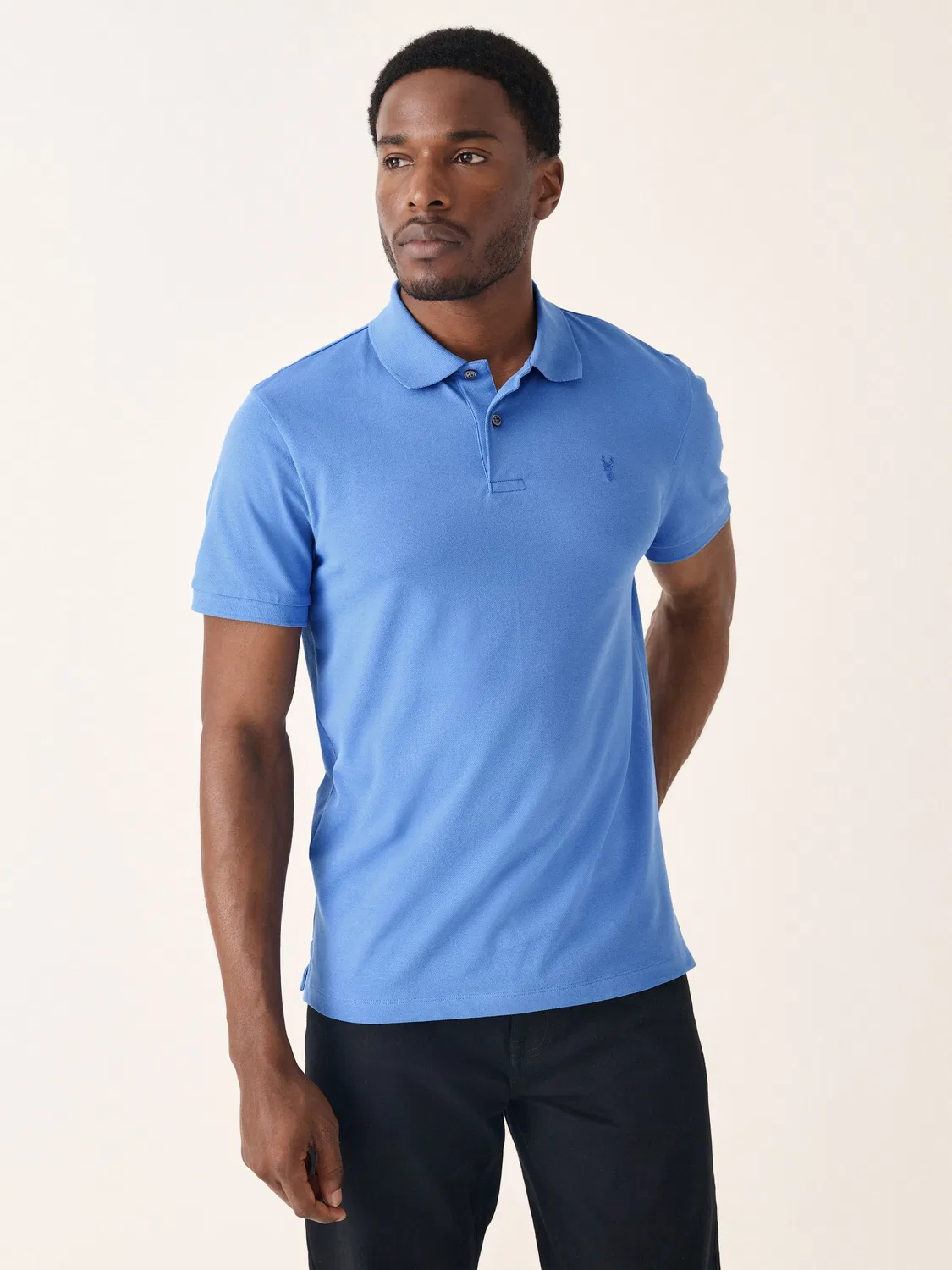 Поло синяя, Slim Fit Next