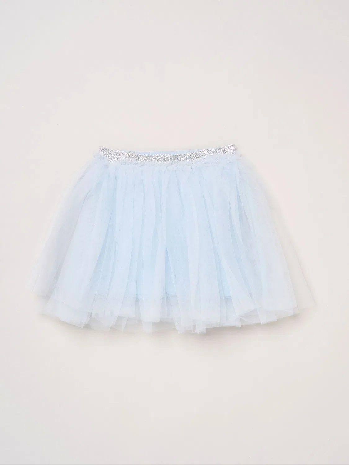 Комплект из футболки и юбки-пачки с бантом, модель Light Blue Bow Miss, светло-голубой — фото 3