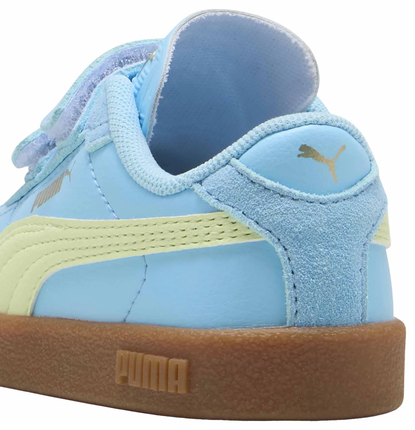 Детские кроссовки для мальчиков с замшевым верхом PUMA Club II Era V Inf PUMA, Vibrant Blue Apple Spritz — фото 2