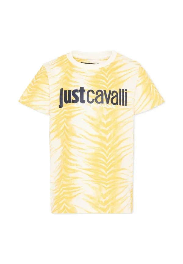 Футболка унисекс - футболка с принтом Just Cavalli, желтый