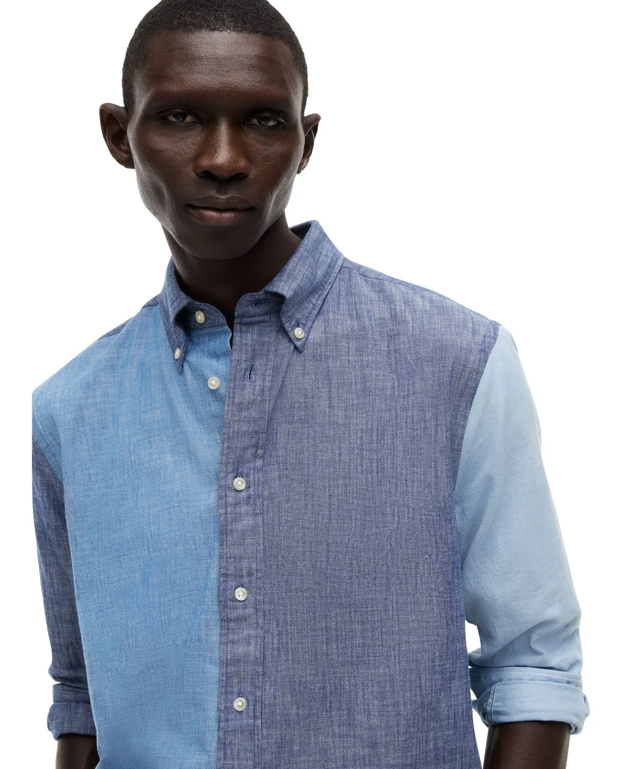 Мужская рубашка с длинным рукавомс принтом TOMMY HILFIGER, Blue — фото 3