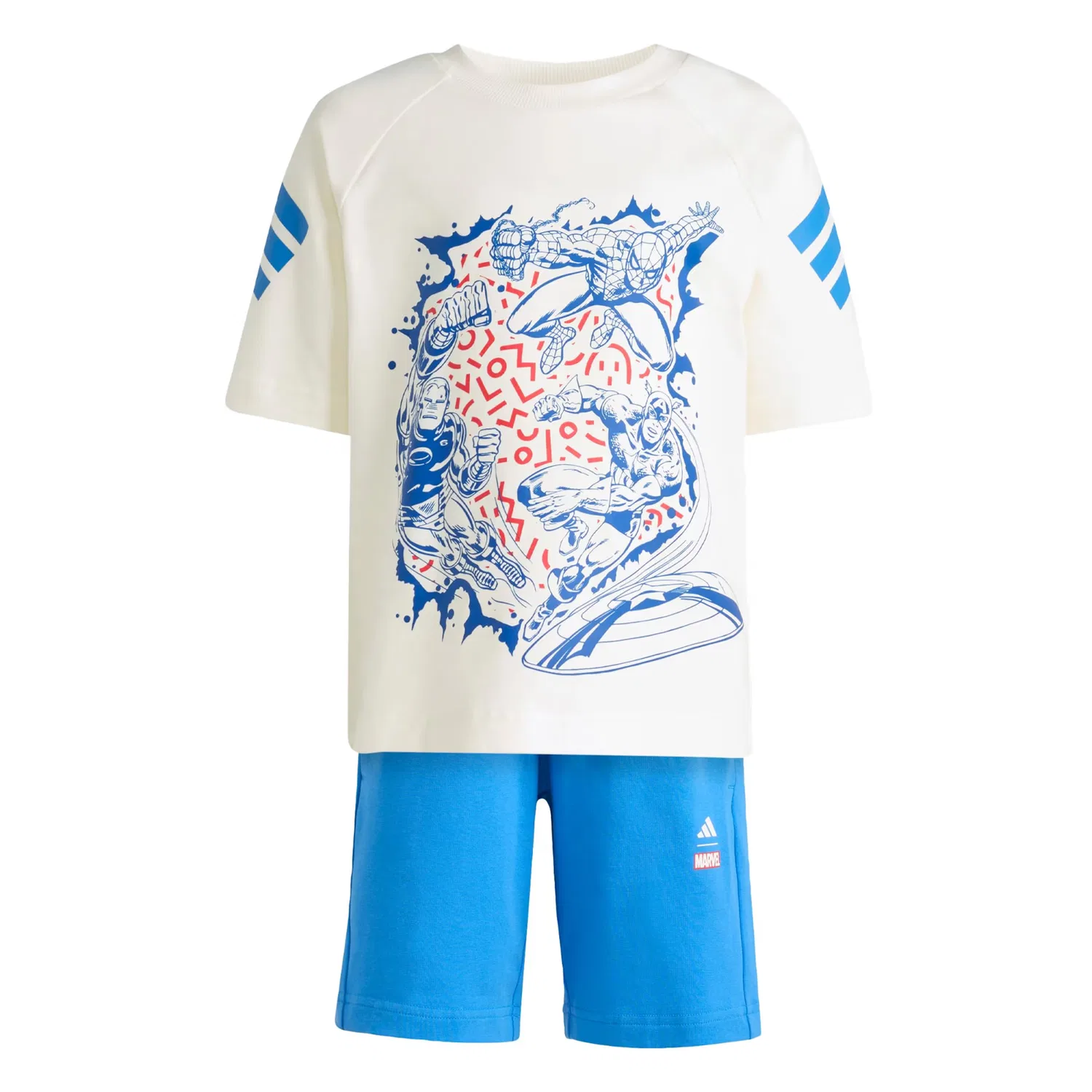 Спортивный костюм Adidas Sportswear Marvel Avengers белого цвета