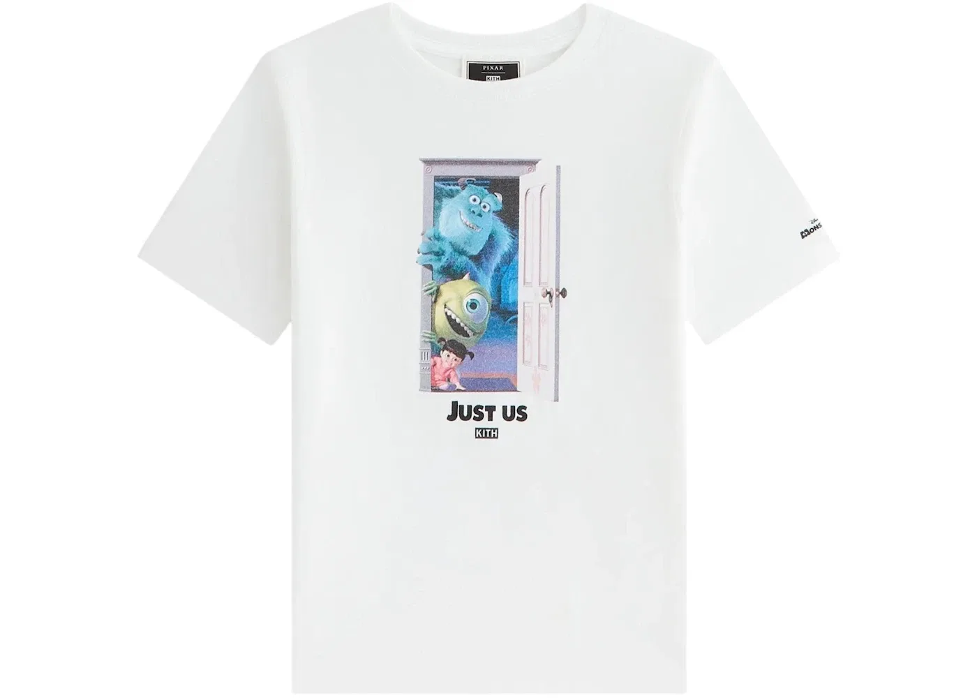 Детская футболка с принтом Kith x Disney Pixar Monsters Inc. Just Us Tee Kith, White