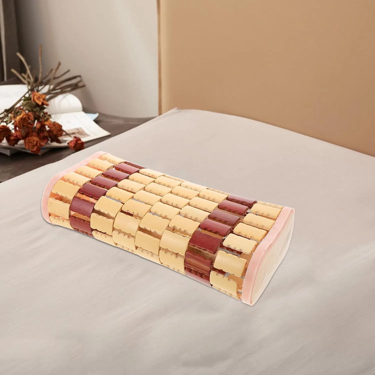 Подушка для бани COLLBATH из бамбука, плетеная, 32x16x8 см — фото 4