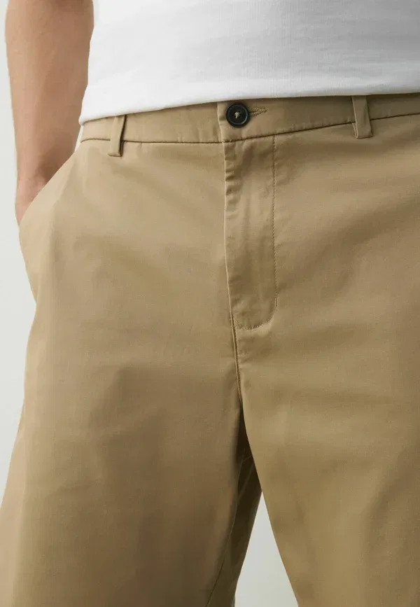 Шорты хлопковые Relaxed fit stretch chino shorts 2 pack Next, navy, stone, темно-синий — фото 4