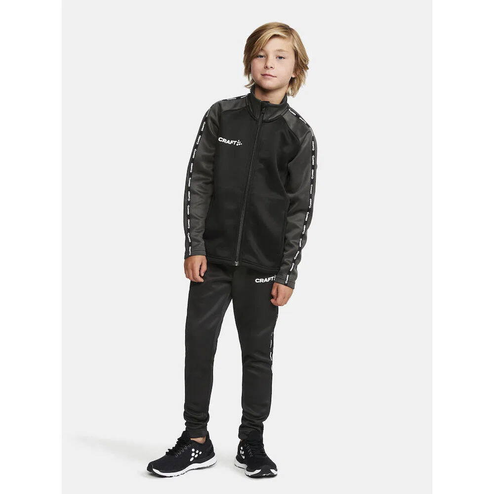 Детская тренировочная куртка Craft SQUAD 2.0 FULL ZIP JR, цвет SCHWARZ — фото 2