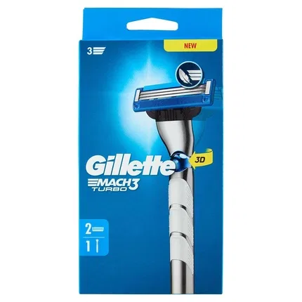Бритва Mach3 Turbo, Gillette, Silver