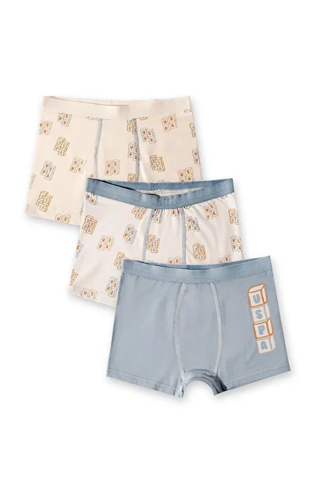 Детские трусы для мальчиков с принтом U.S. Polo Assn., Nude Color