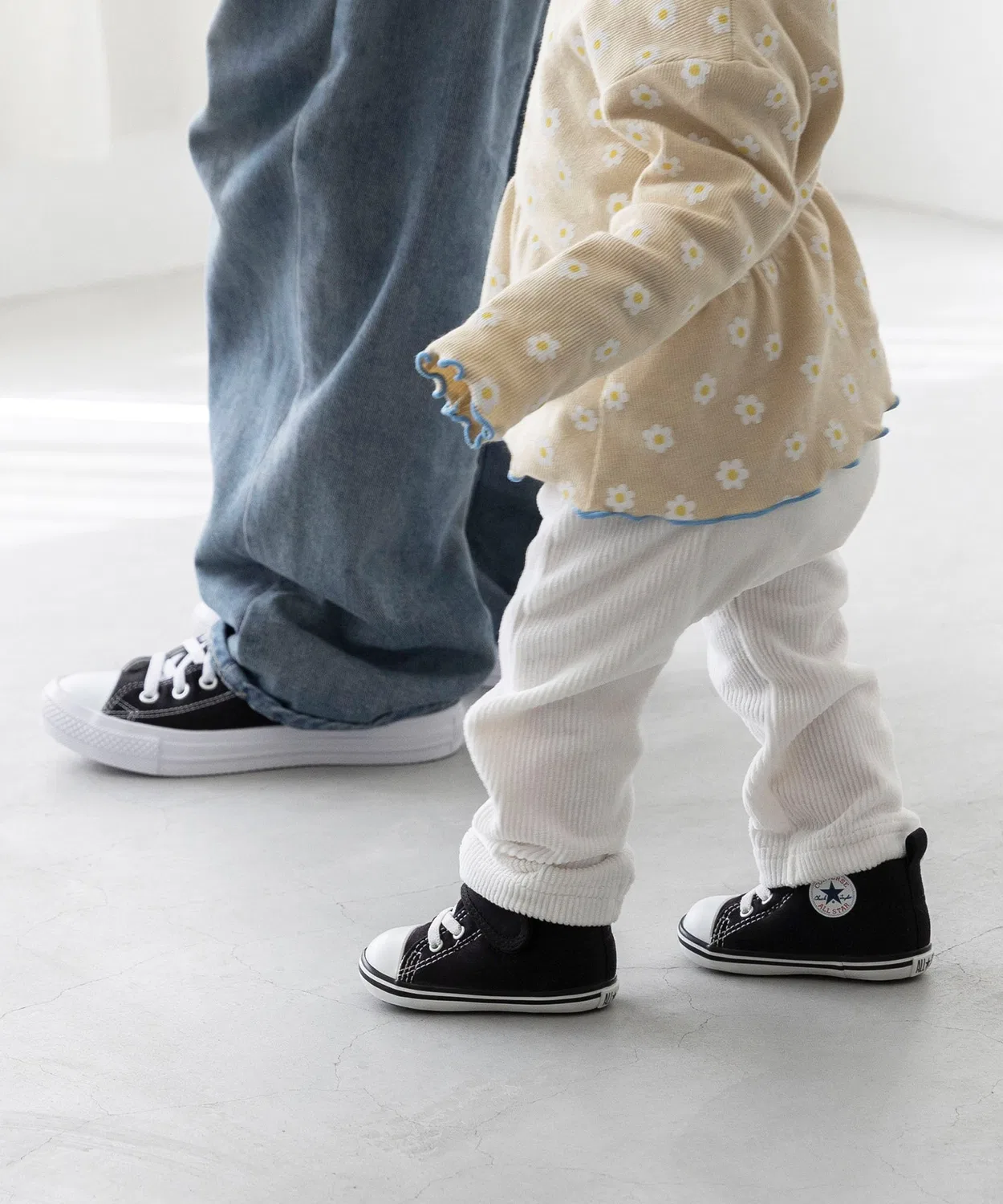 Детские кеды с липучками Converse Baby All Star V-1, White — фото 3