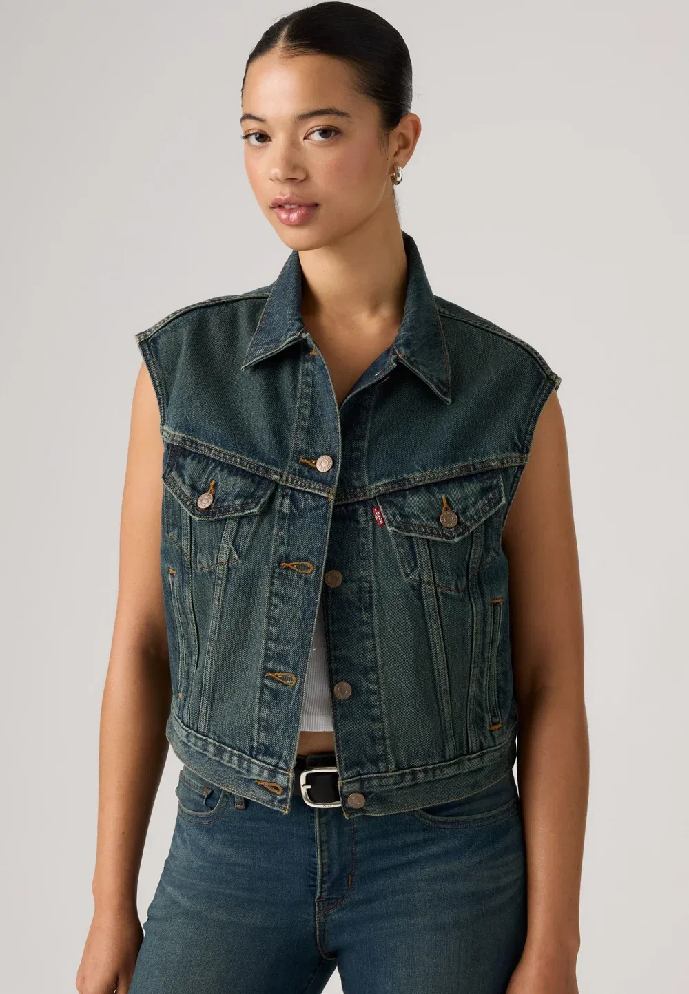 Уменьшенный жилет 90-х Levi'S, Cash Out Fp T3 — фото 3