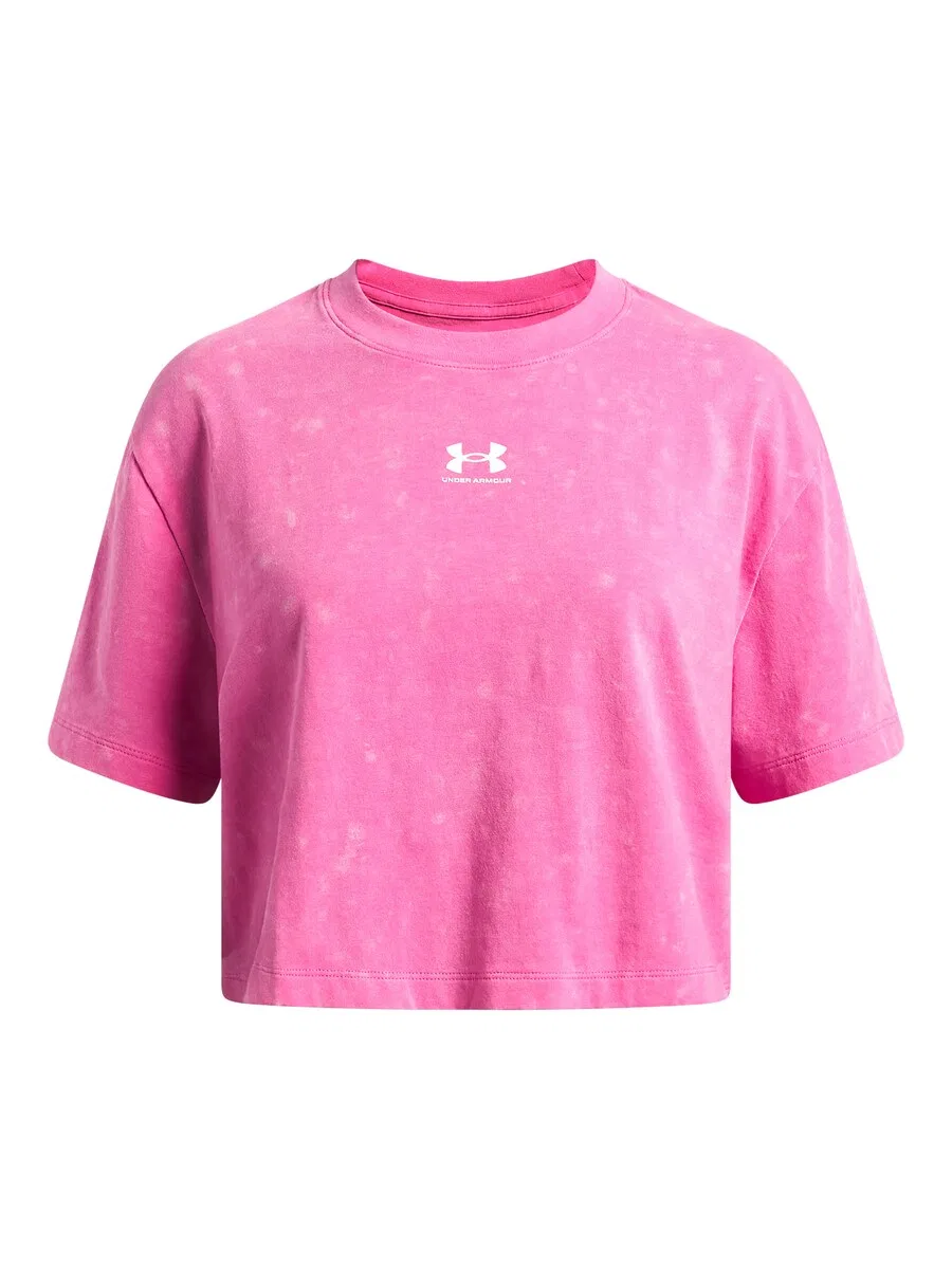 Спортивная футболка UNDER ARMOUR Performance Shirt 'Rival' розового цвета