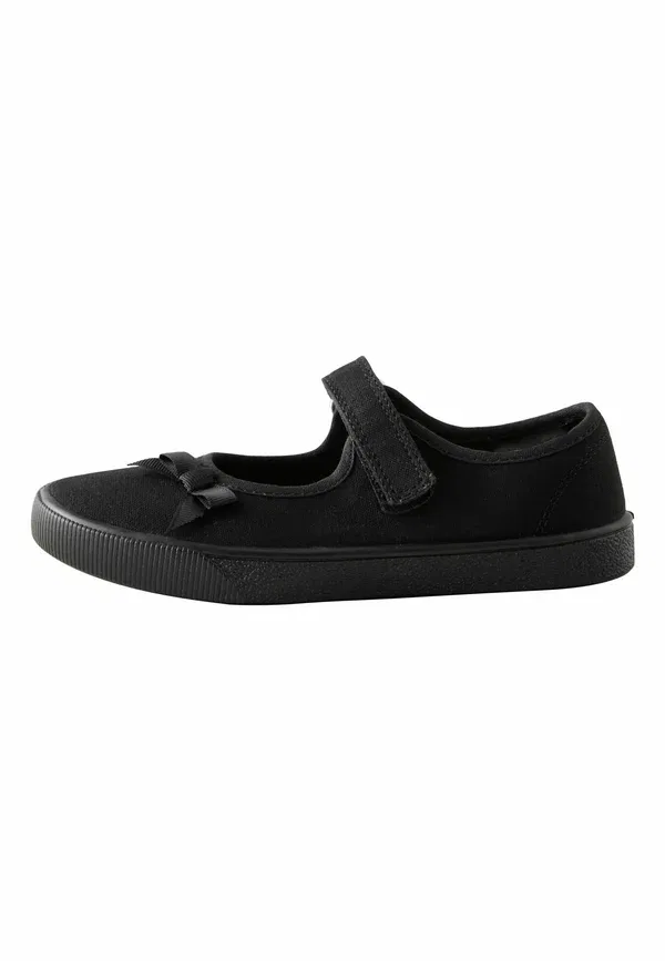 Туфли с бантом School Bow Plimsoll Shoes Next black, черный
