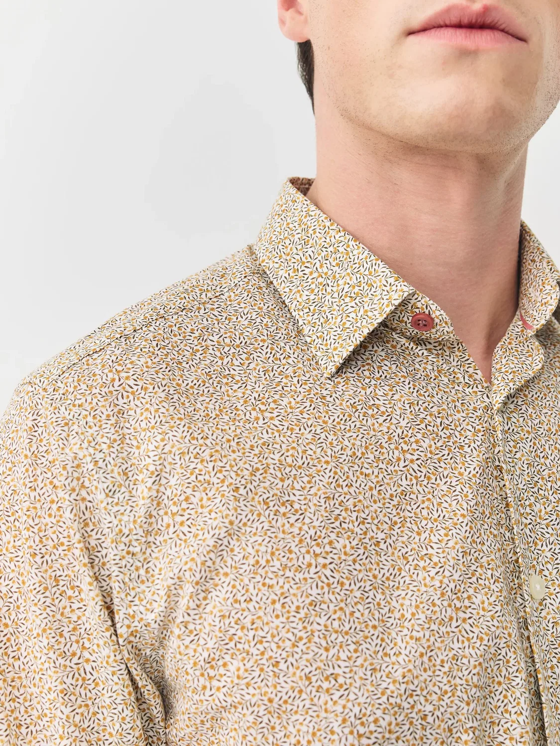 Рубашка с принтом Yellow Ditsy Floral Next, желтый
